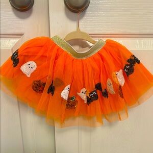 Orange Halloween Tutu Skirt
